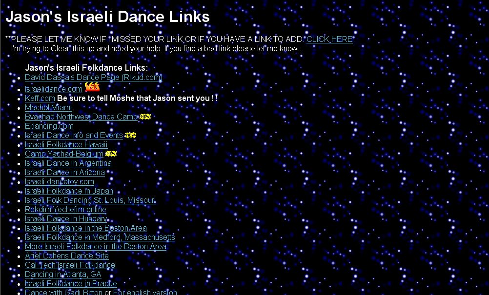 Jason's Israeli Dance Links